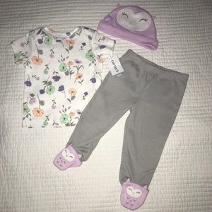 Carter’s 3 Pieces Outfit Size 6 months NWT {E6}